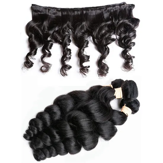 Brazilian 8A Loose Wave Remy Virgin Human Hair Weave Pack of 3 Hair Extensions Natural Color