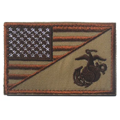 Wholesale Machine Embroidered Flag Patches USA Punisher Sparta Pattern