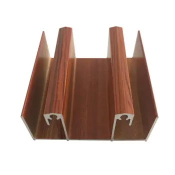Wood Grain Surfaces Aluminum Window Door Profiles