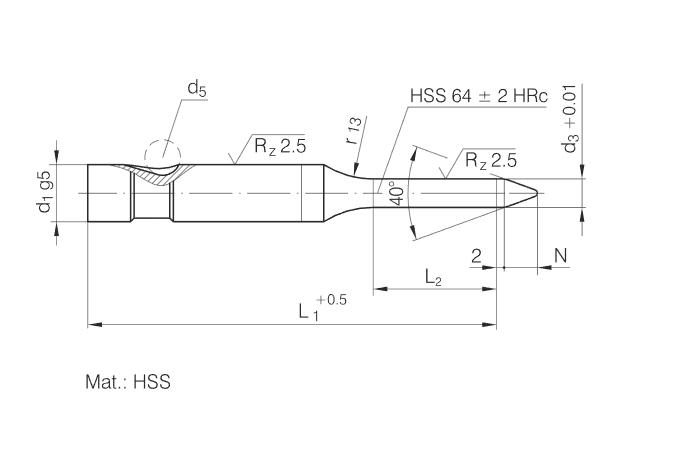 HSS Ball-lock Pilots with Tapered Tip Heavy Duty