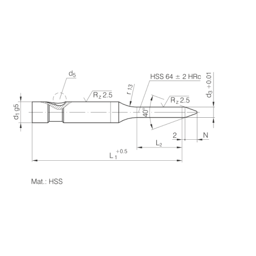 HSS Ball-lock Pilots with Tapered Tip Heavy Duty