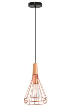 Wooden Metal shade pendant Light  S size