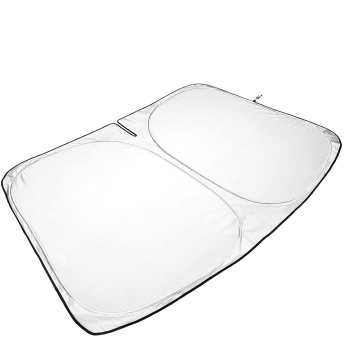 Sunshade Poliester Lipat untuk Tesla Model Y &amp; Model 3 cermin depan