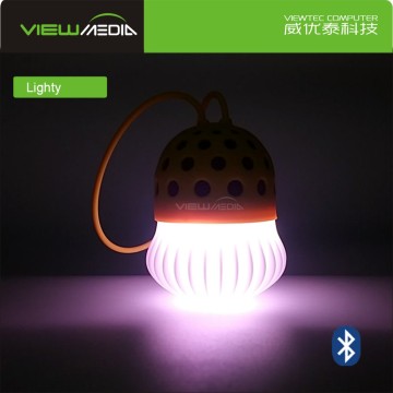 Viewtec private mold music mini mp3 cheap Bluetooth speaker with led light