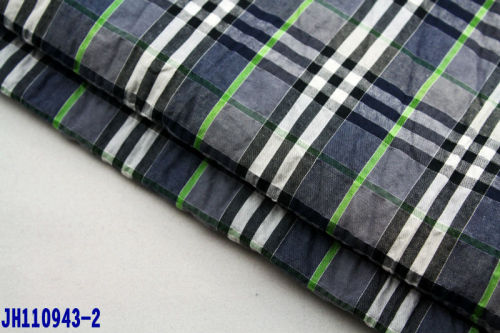 cotton spandex lycra stretch fabric yarn dyed plaid CHECKED shirt trousers garment fabric                        
                                                Quality Choice