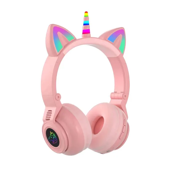 JST27 Wireless Cat-Ear Headphones: Stylish Bluetooth Earbuds with Low Latency and Stereo Sound