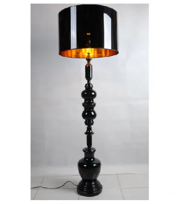 Polyresin old man decorative red floor lamp standing lamps