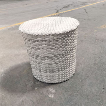 Aluminum Rattan Small Round Outdoor Picnic Table