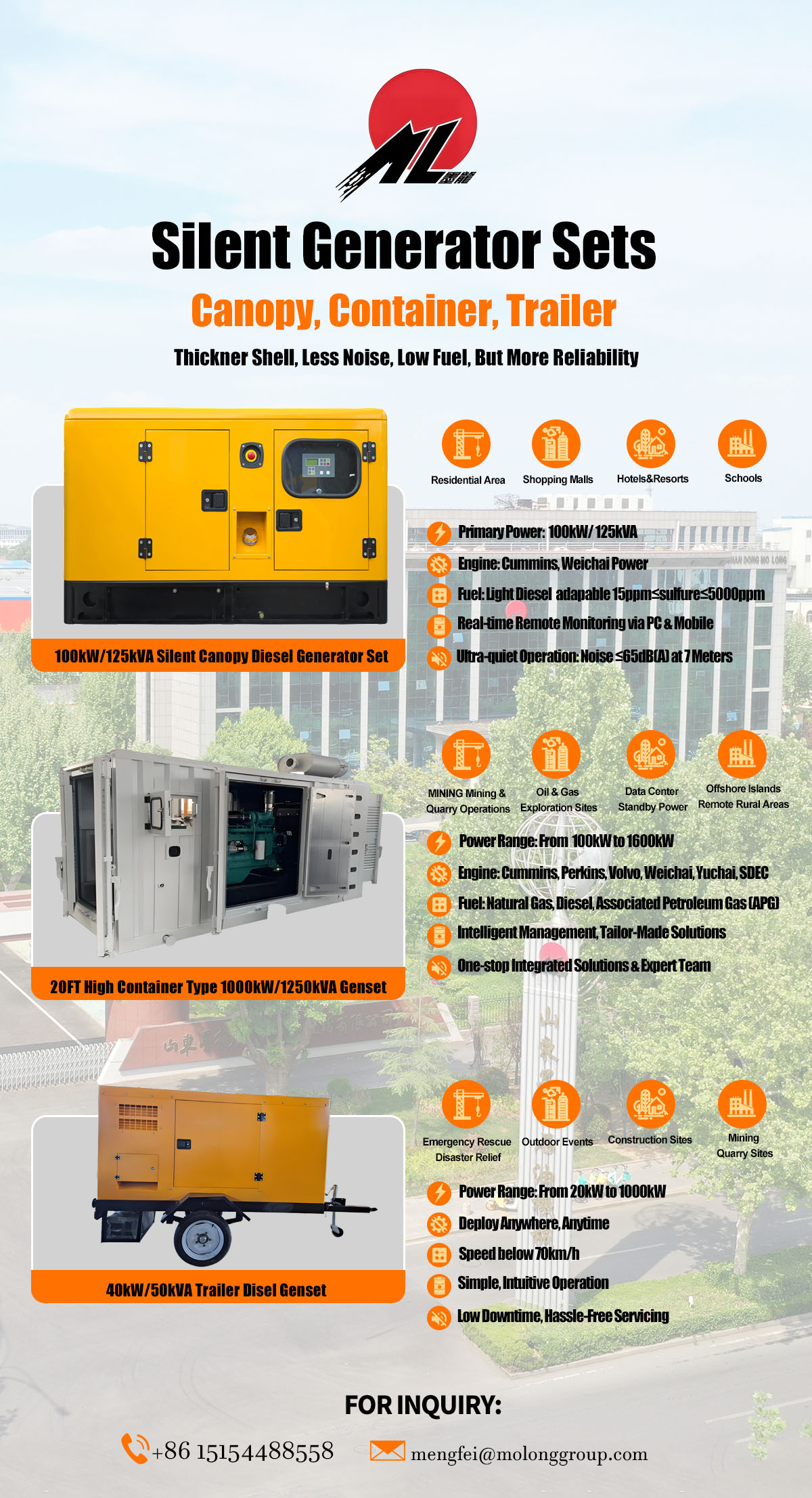 Silent Generator Set for Hot Sales