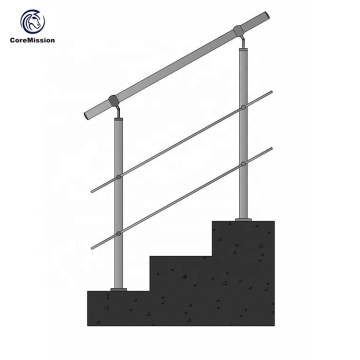 Main courante d&#39;escalier en acier inoxydable durable en usine