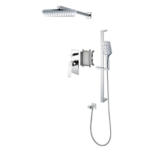 Black Matte Brass Shower Set For Bathroom