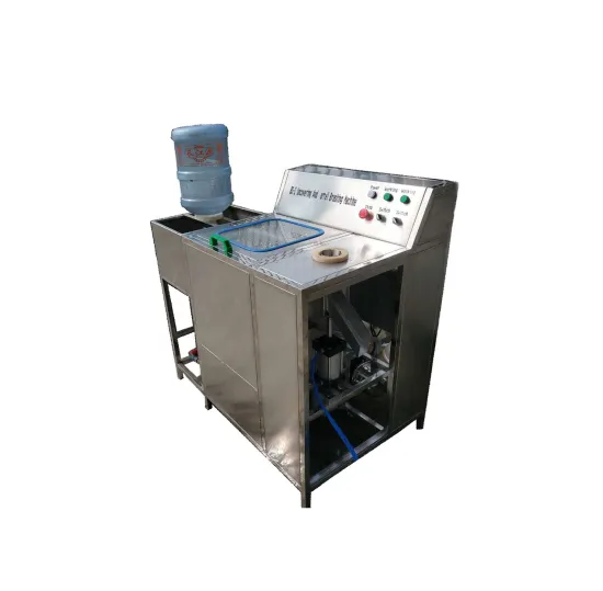 Semi-Automatic 20L PET Drum Cap Removing and Washing Machine