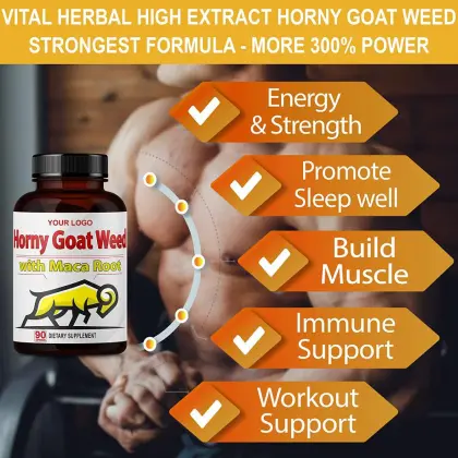 Libido Booster Enhance Performance Horny Goat Weed Capsules