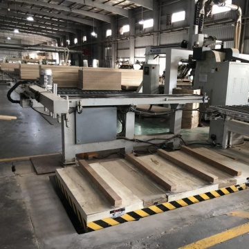 Woodworking Lifting System: Hydraulic Scissor Stationary Lifter with Arm Pusher Conveyor for Panel Saw & Door Cutting Machines