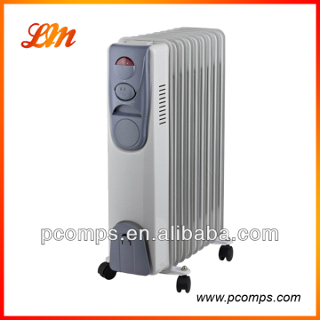 Electric Oil-filled Radiator With 3 heat Settings And Indicator Lights
