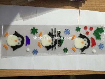 Christmas window decal gel sticker Custom Window Gel Stickers; House Window Sticker