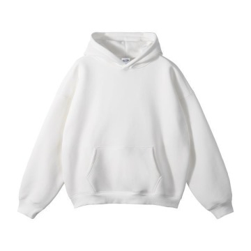 Custom High Quality 100% Cotton Cropped Drop Shoulders Oversized Pullover Hoodie