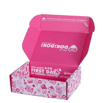 Custom Pink Cardboard Eco-Friendly Mailer Boxes for Packaging