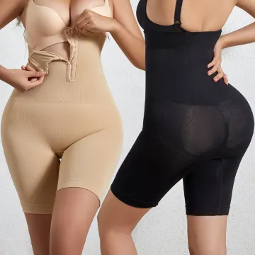 High Compression Plus Size Shapewear Shorts with Tummy Control and Butt Lifter