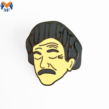 Metal Customized Gold Logo Literary Enamel Pin