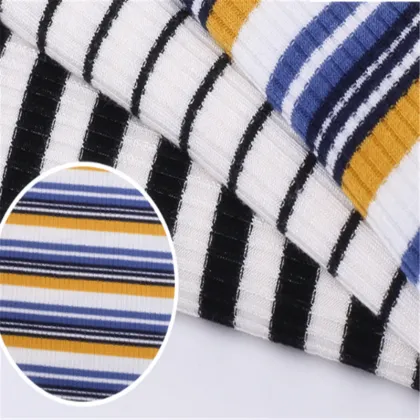 Customized Rib Knitting Coarse Needle Fabric For Ladies