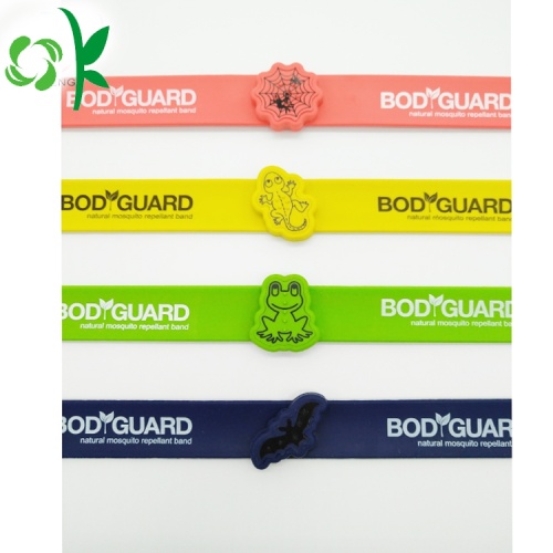 Bracelets personnalisés en silicone anti-moustiques de haute qualité