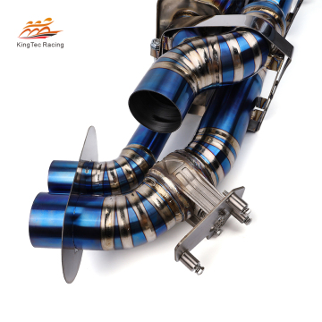 Performance Axleback Exhaust System for Porsche 911 992 Carrera, Targa, Turbo 3.0T - Titanium Valved Catback with Steel Pipe
