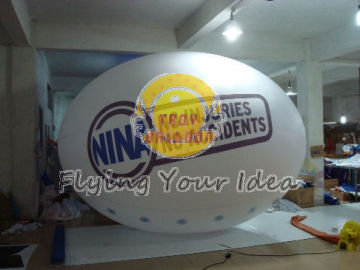 Huge Two Sides Digital Printed Oval Balloon With Good Elastic For Outdoor Advertising