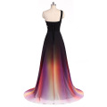 Women's One Shoulder Ombre Long Evening Prom Dress