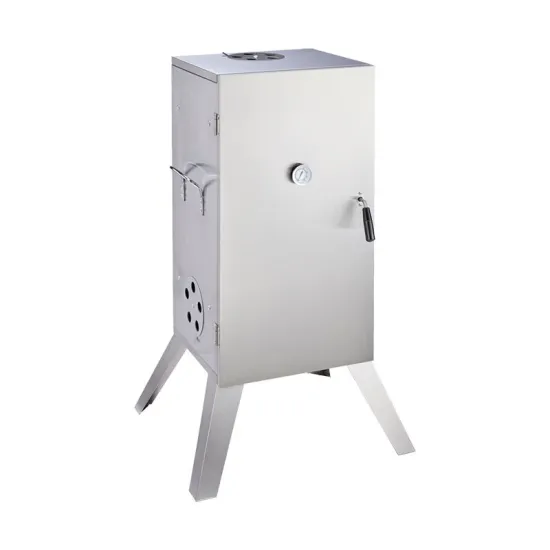 Outdoor Stainless Steel Fish Vertical Smoker BBQ Grill Charcoal Smoker