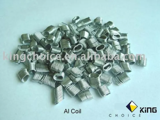 Aluminum Crimp evaporation material Al product PVC material