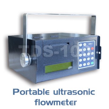Portable ultrasonic flowmeter/heat water flow meter