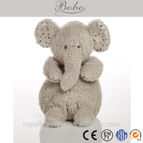 Promotional Plush Stuffed Infant Toy elephant -Beige