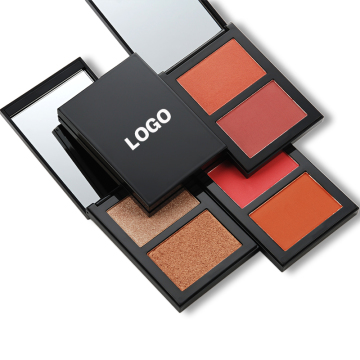 Vegan Blusher Highlighter Contour Palette - Kit Makeup Label Peribadi