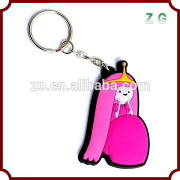 customized soft pvc / rubberise keychain