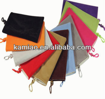 fashion velvet cell phone bag wallet bag