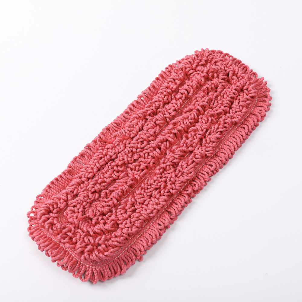 Red Microfiber Loop Dust Mop