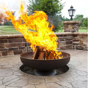 Firepit de bois en gros bon marché rond