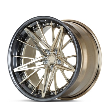 Deep Dish Lip Forged Polished 3-Piece Wheel 5X112 20-22 Inch Aluminum Alloy Racing Car Wheels