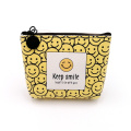 Porte-monnaie en PU de style sourire Emoji