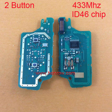 Peugeot 2 button flip car remote control with 433Mhz ID46 Chip for 307&407 Blade