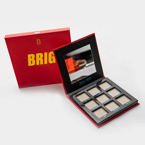 Custom High Quality Glitter Empty Palette Eyeshadow Box