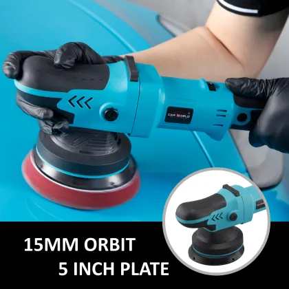 5 Inch 15mm 18V BLDC Orbital Car Buffer Polisher - Cordless Flex Polisher