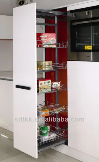 TTM chrome plate metal apartment kitchen pantry storage unit