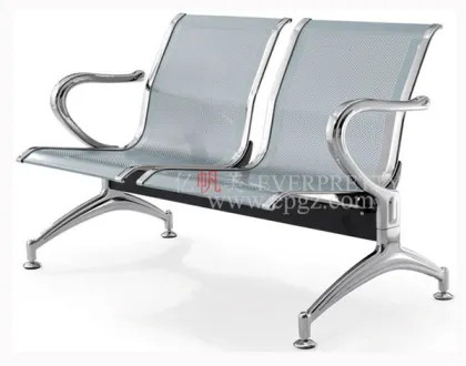 4-Seater Hospital Waiting Chairs & Stainless Steel Airport Link Chairs - Used Airport Seating