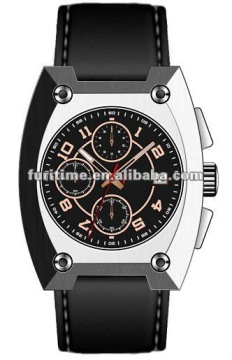 japan movt quartz watch stainless steel back fashion silicone wrist chronograph watch new style sporty wrist watch