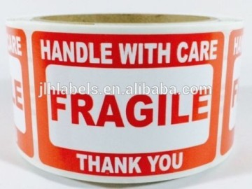 2 x 3 Fragile Handle with Care Label Sticker 500abels/roll