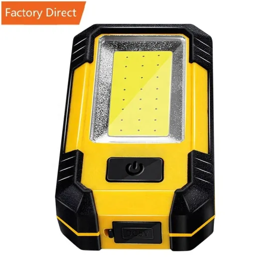 Portable Rechargeable COB Work Light with Magnet, 1200 Lumen Waterproof Mechanic Tool