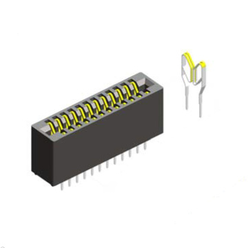 Cabeçalhos de pinos DIP retos de slot de 2,54 mm