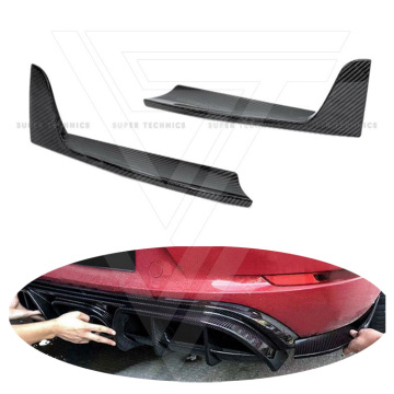 Splitter posteriori in fibra di carbonio in stile Pt per Porsche Boxster 718 2016-2020 Splitter paraurti posteriore